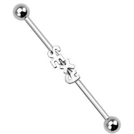 Barbell Industrial Sfera argento SEXY