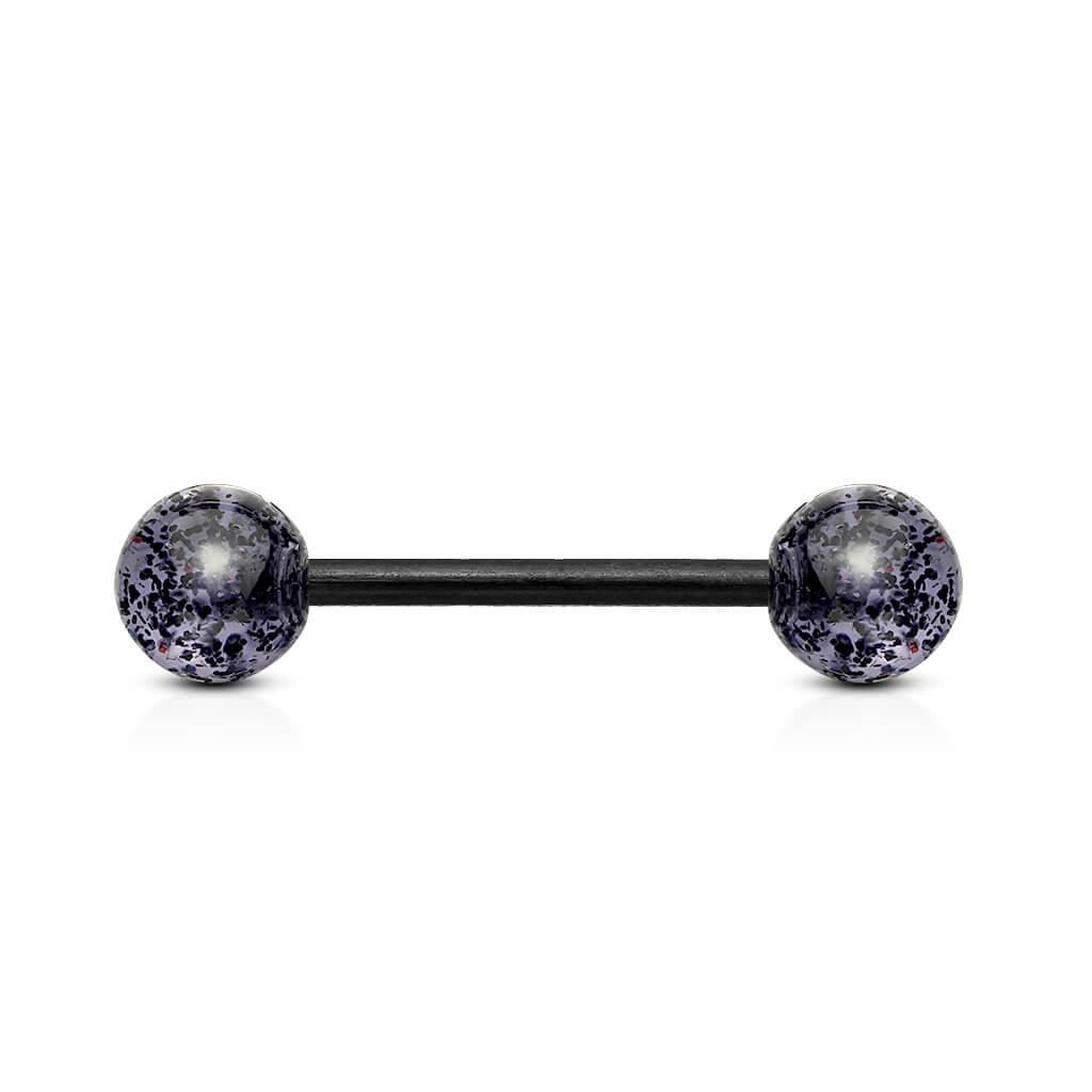 Barbell Acrylic Ultra Glitter Ball