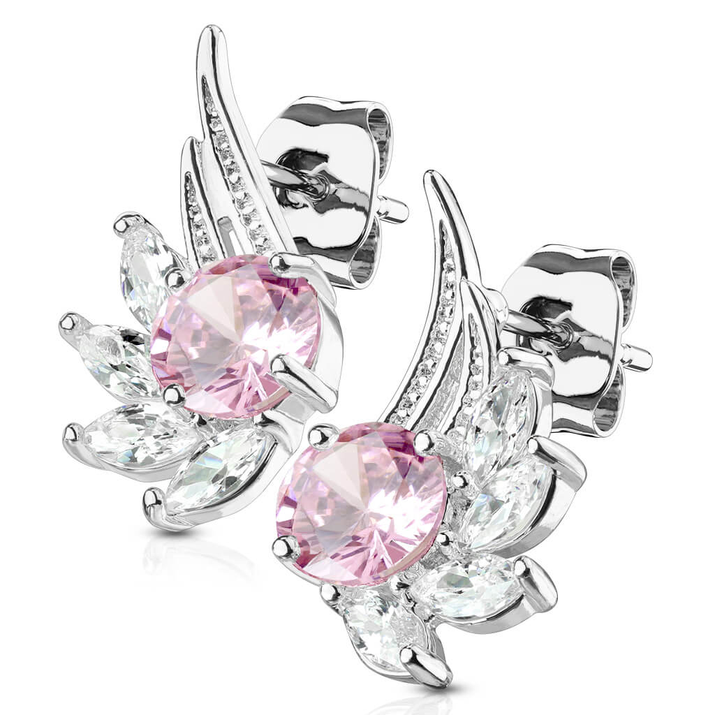 Bouton d'Oreille Ailes d'Ange Zircone