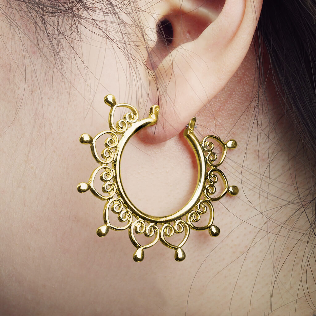 Boucle d'Oreille Coeur Cliqueur