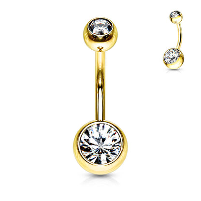 Belly Button Piercing Zirconia Ball