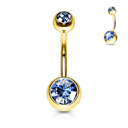 Belly Button Piercing Zirconia Ball