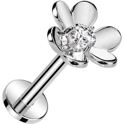 Labret flower zirconia Push-In