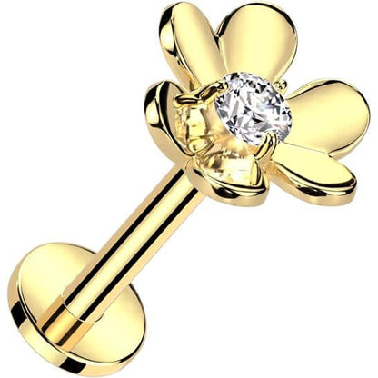 Labret flower zirconia Push-In