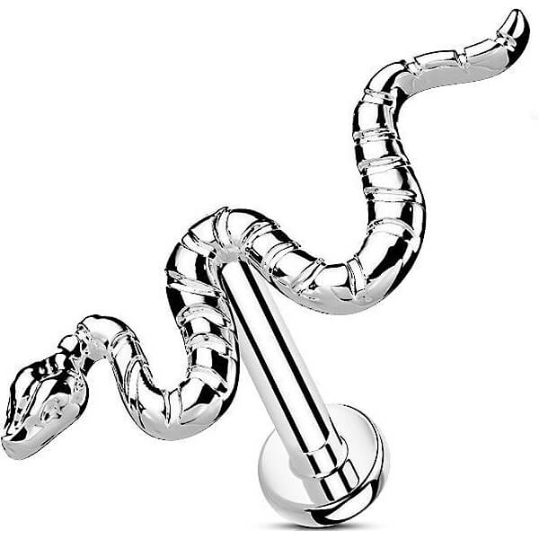 Titane Labret Serpent Or Enfoncer