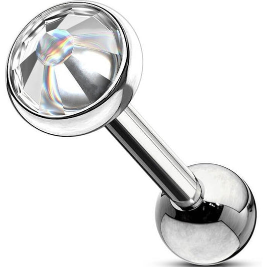 Barbell Ball Zirconia Flat