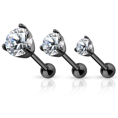 Barbell Zirconia Dome setting