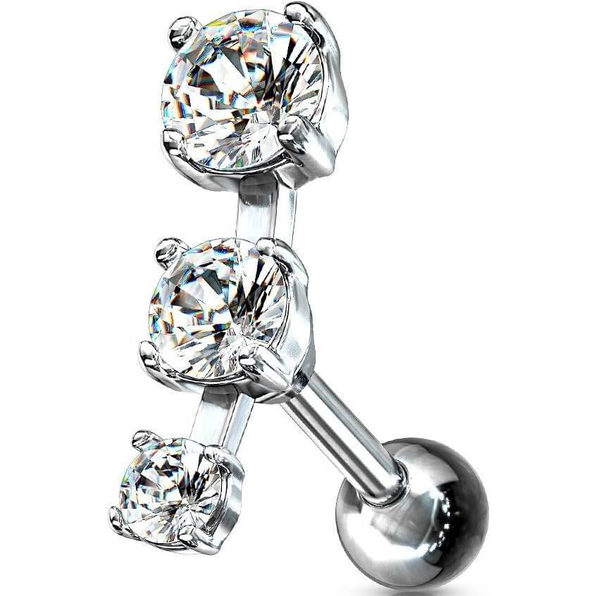 Barbell 3 Circonitas plata