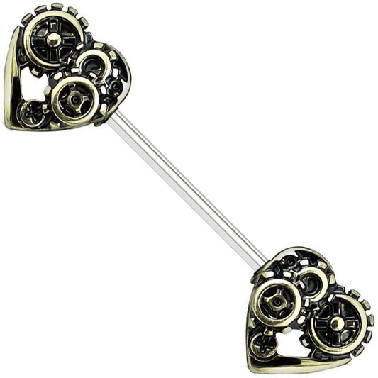 Piercing Capezzolo Cuore Steampunk