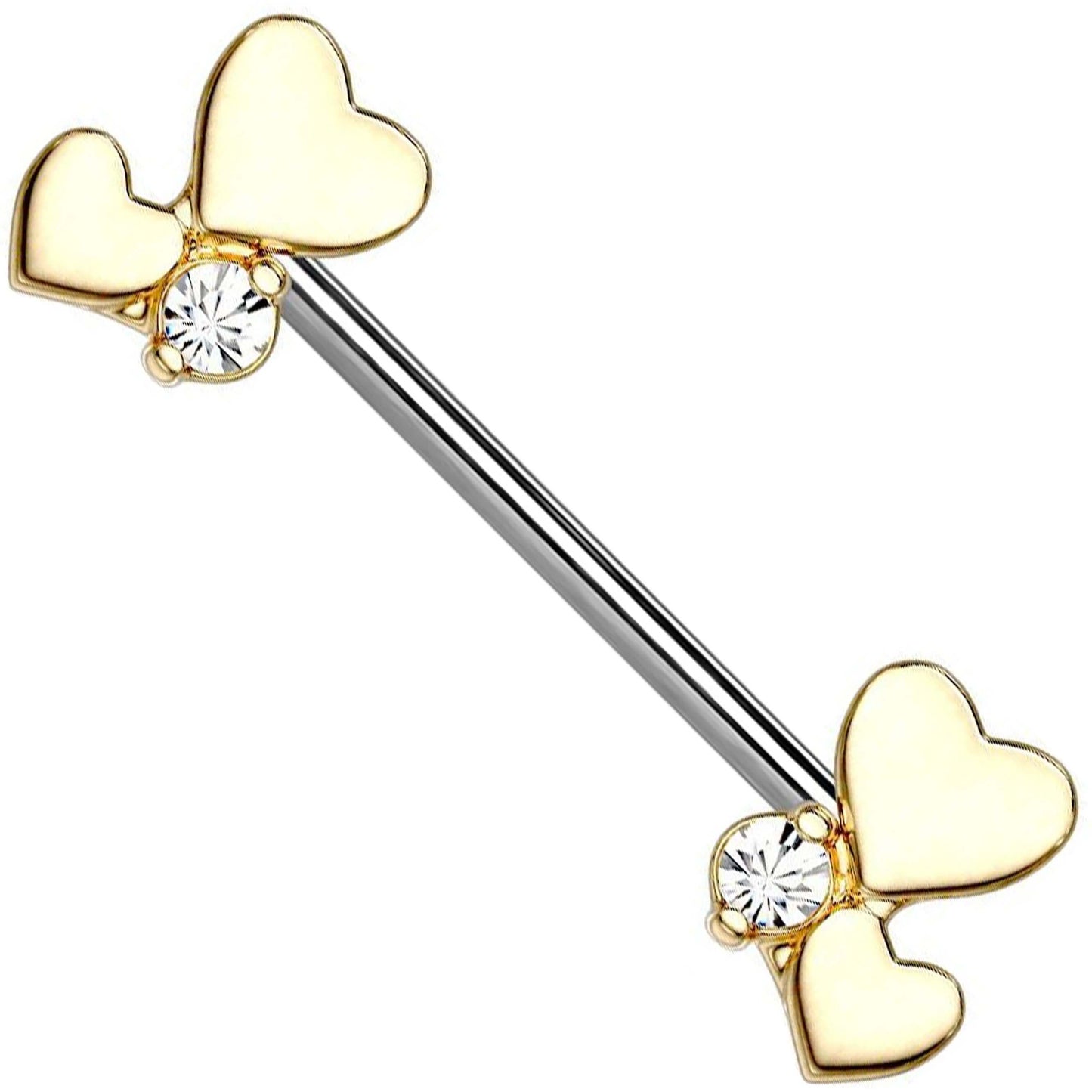 Nipple Piercing Heart Zirconia