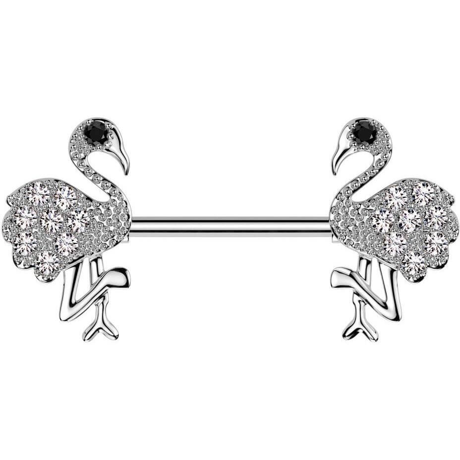 Barbell flamingo zirconia