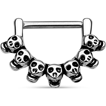 Nipple Piercing Skulls Clicker