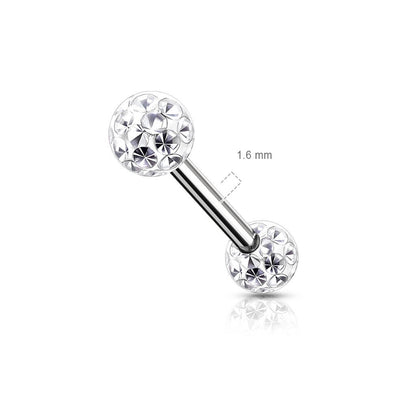 Nippelpiercing Kugel Zirkonia Innengewinde