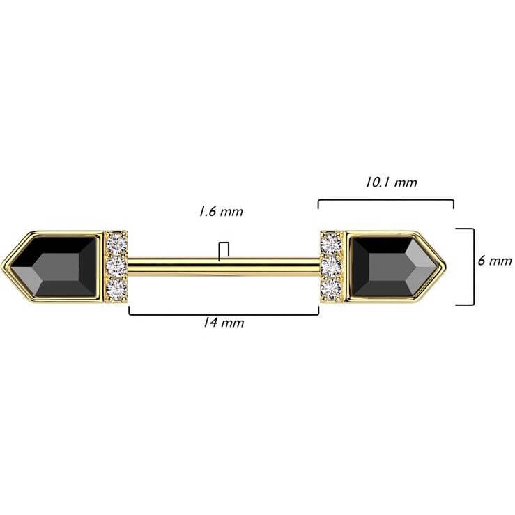 Téton Zircone Baguette