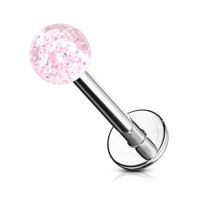 Labret Acrylic Glitter Ball