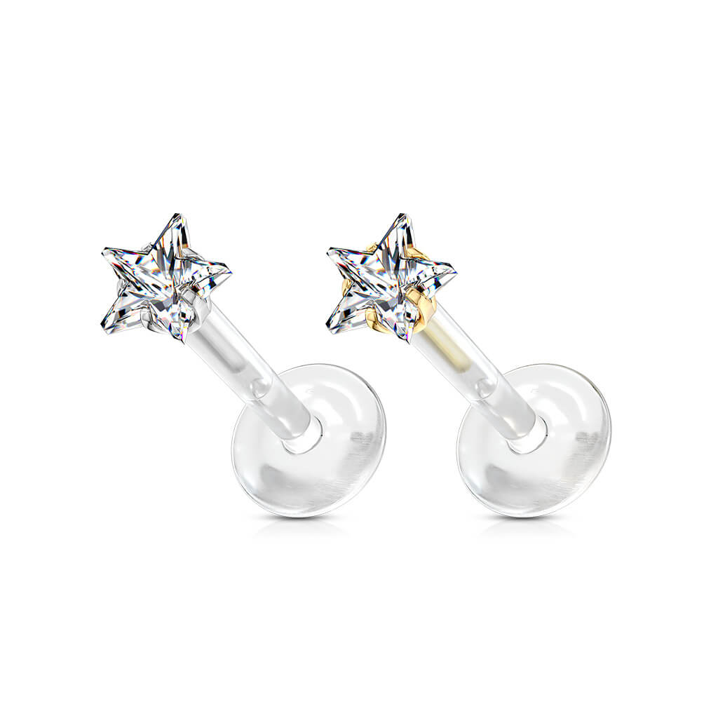 Labret Star Zirconia