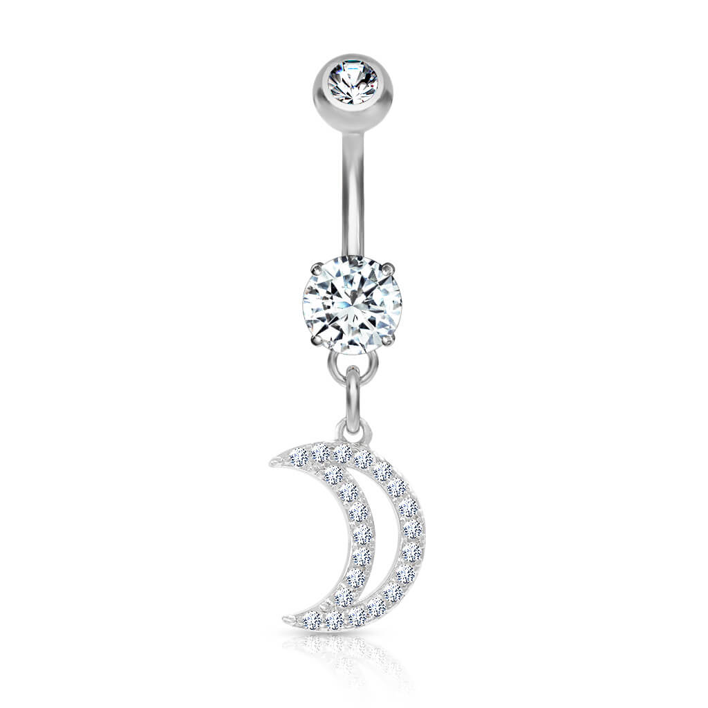 Bauchnabelpiercing Mond beweglich Zirkonia