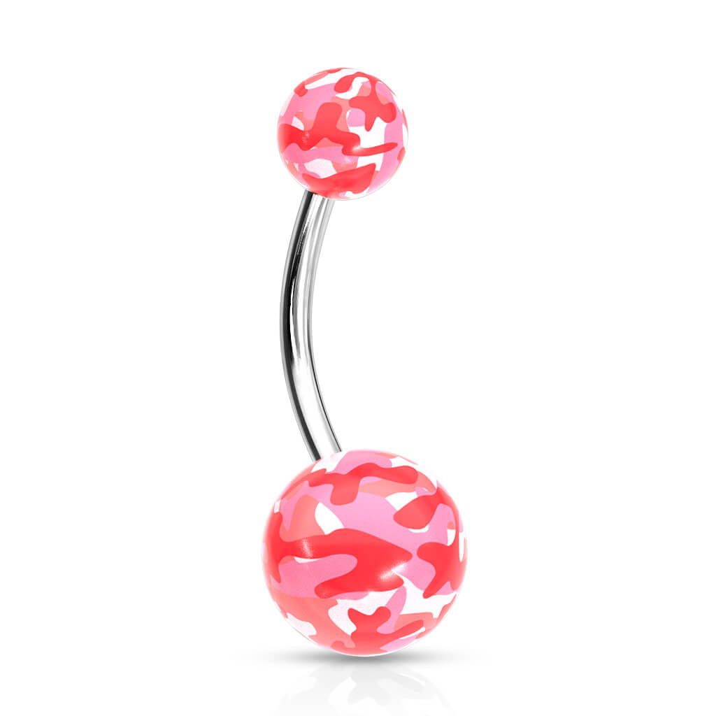 Bauchnabelpiercing Camouflage Acryl