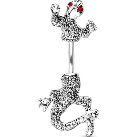 Belly Button Piercing Chameleon Zirconia Silver