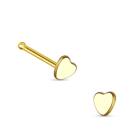 Stud Nasale Cuore piatto