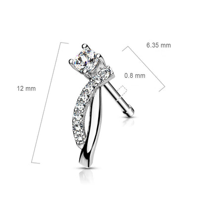 Nose Stud Zirconia