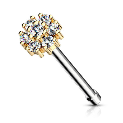 Nose Stud Flower Zirconia