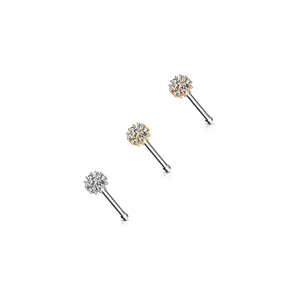 Nose Stud Flower Zirconia