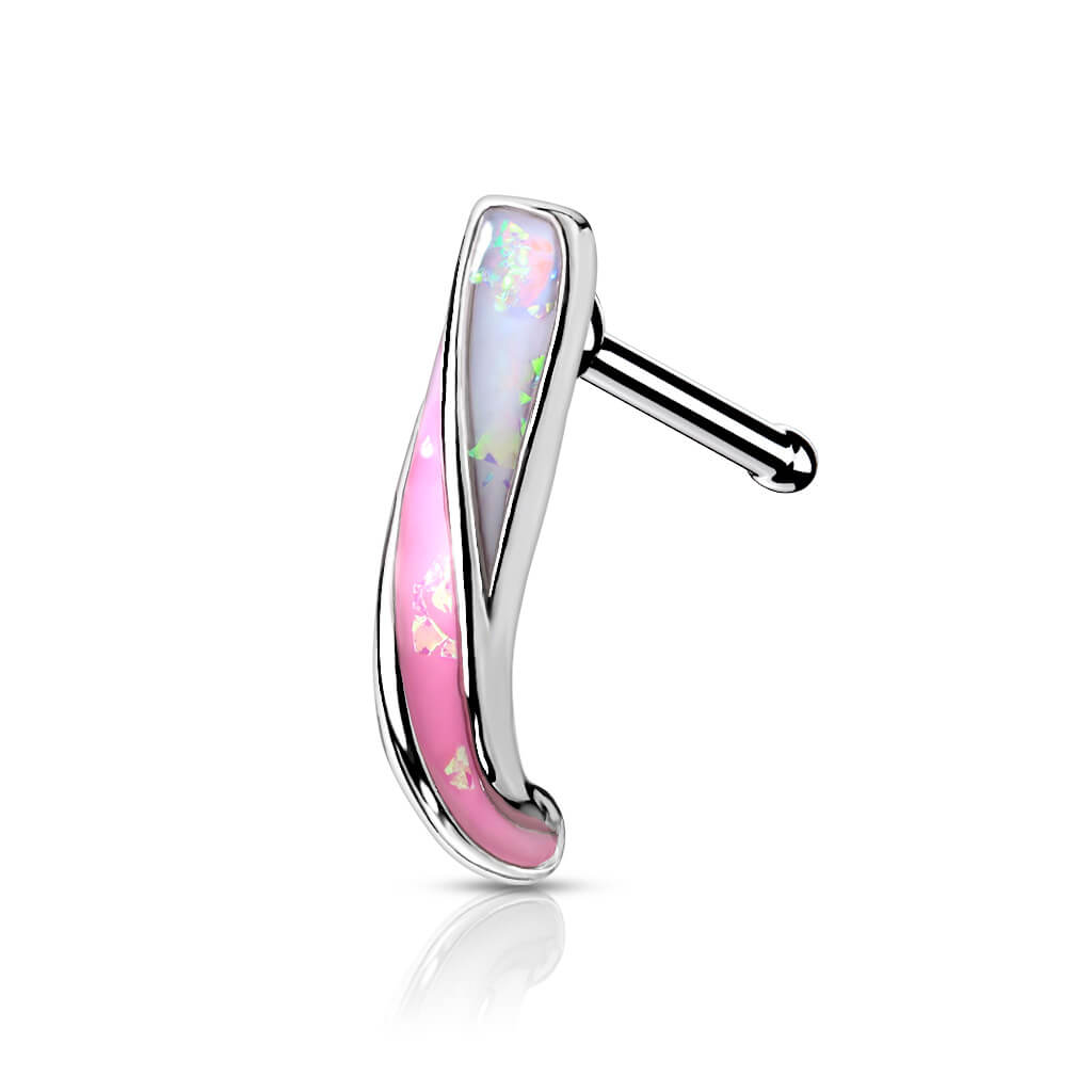 Nose Crawler Twist Opal Silver