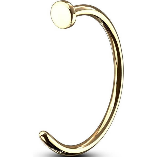 Nasenstecker Hoop Half Hoop Gold