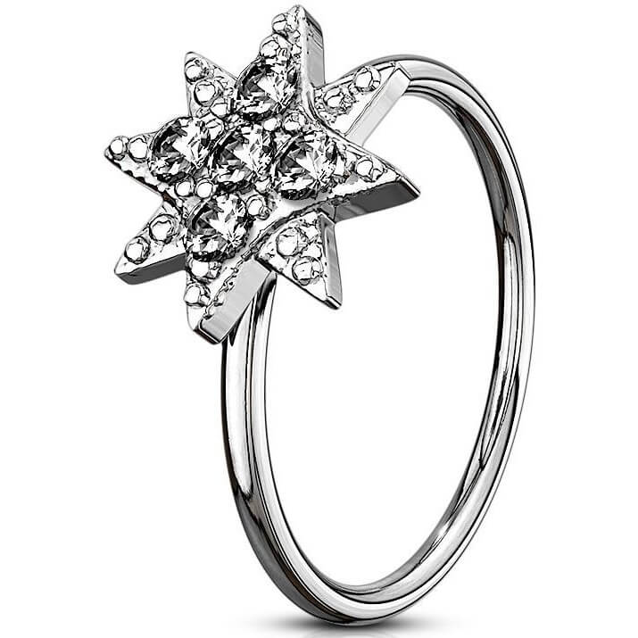 Anillo Circonita estrella Flexible