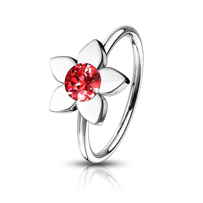 Ring Blume Zirkonia Biegbar