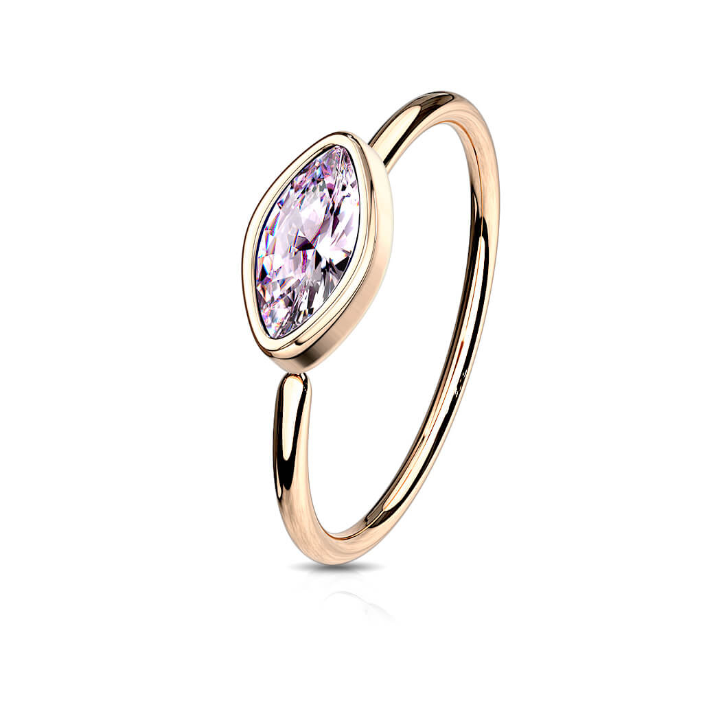 Anillo Circonita talla marquesa Flexible