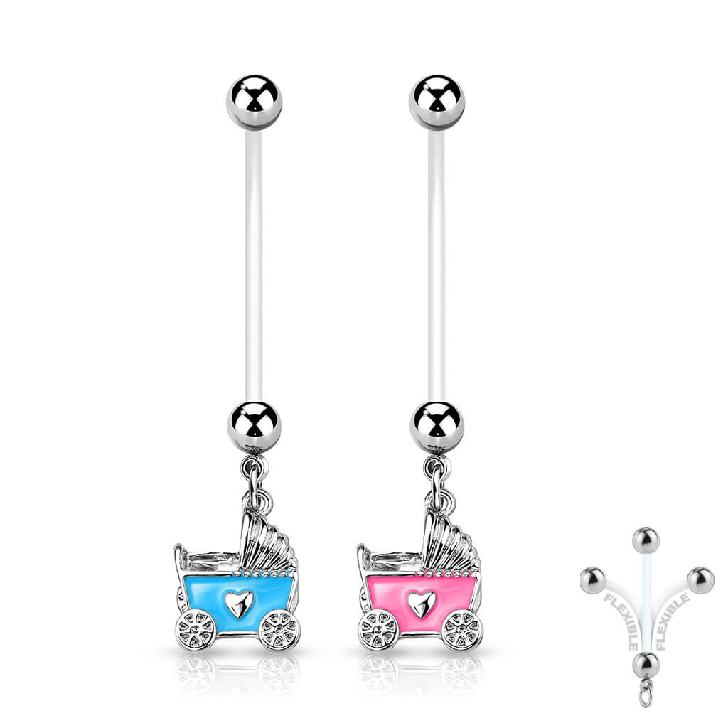 Bauchnabelpiercing Kinderwagen beweglich