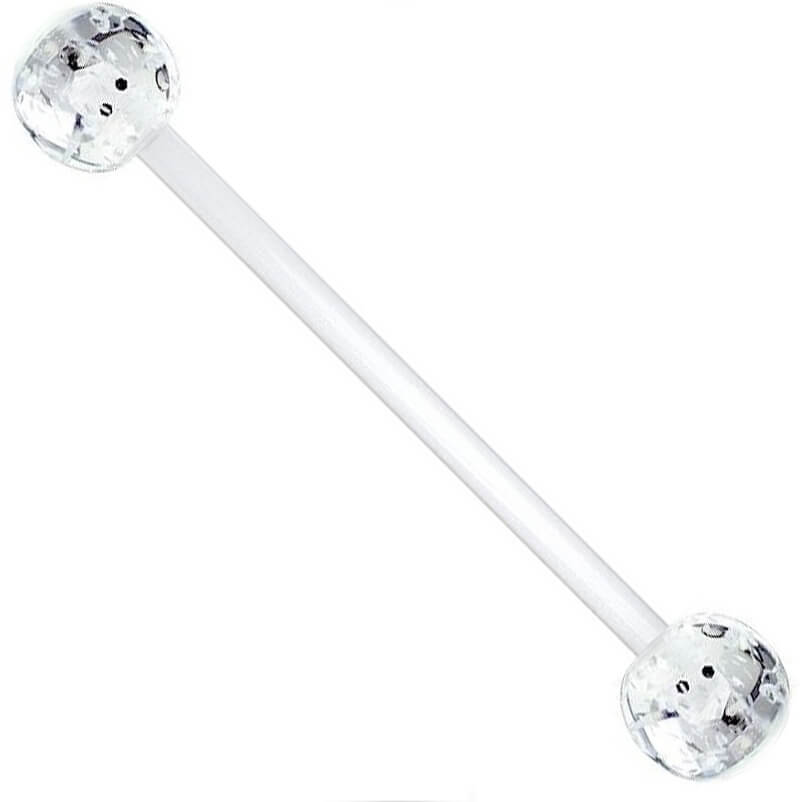 Belly Button Piercing Acrylic Glitter Ball