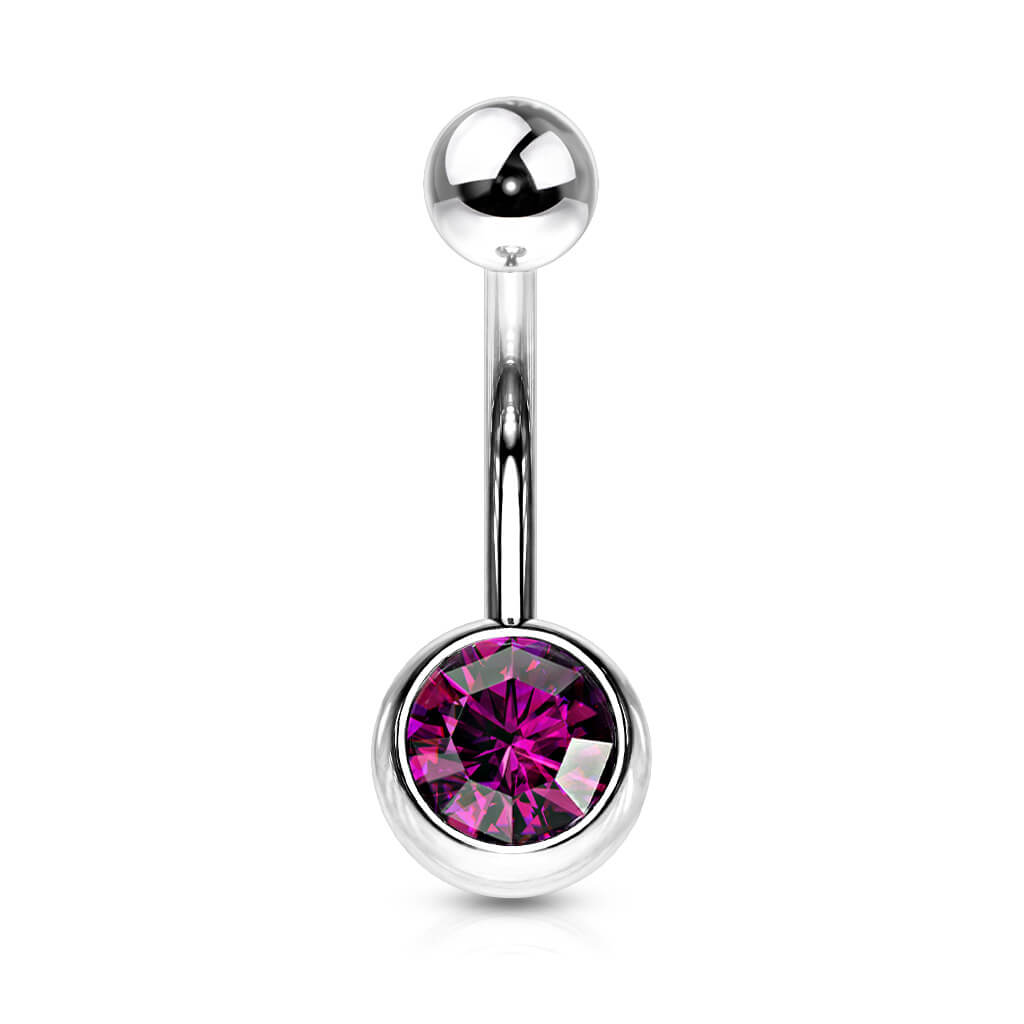 Belly Button Piercing Zirconia Ball