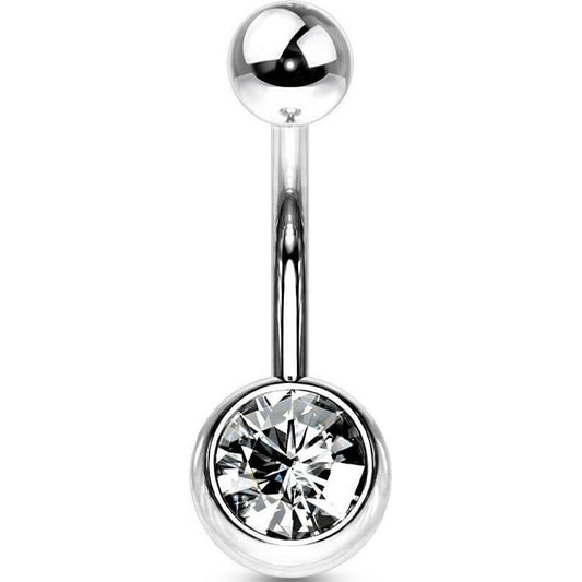 Belly Button Piercing Zirconia Ball