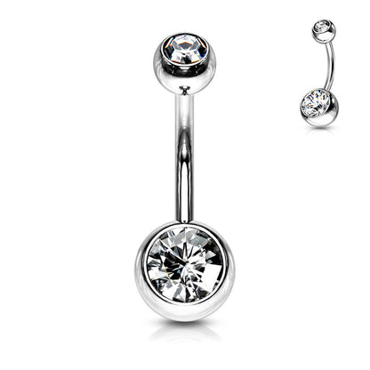 Bauchnabelpiercing Kugel Zirkonia