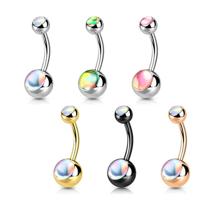 Belly Button Piercing Illuminating Ball sythetic Stone