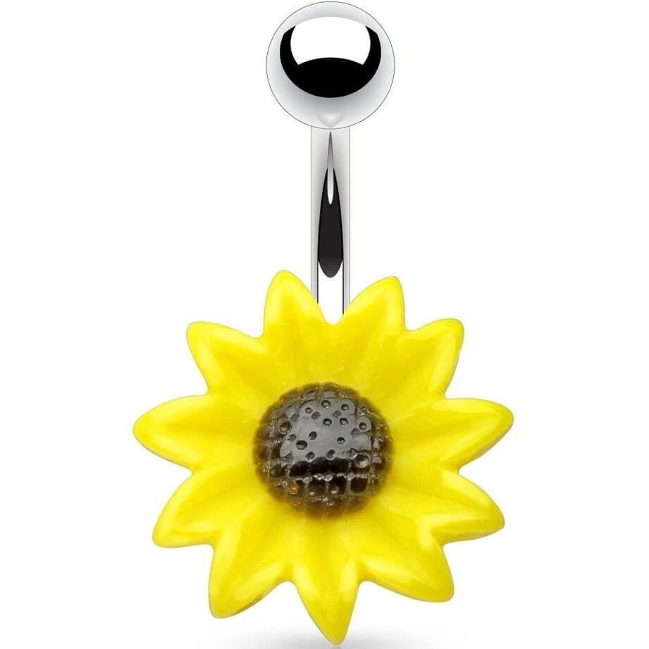 Belly Button Piercing SunFlower