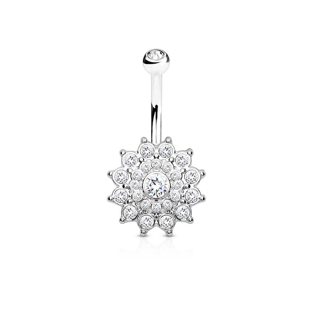 Piercing Nombril Dahlia Zircone