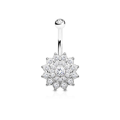 Piercing Nombril Dahlia Zircone