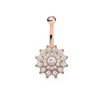 Piercing Nombril Dahlia Zircone