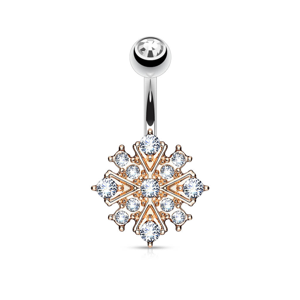 Belly Button Piercing Star Zirconia