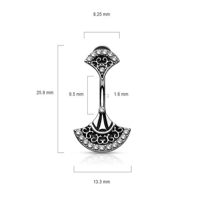 Belly Button Piercing Fan Zirconia