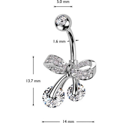 Bauchnabelpiercing Schlaufe Zirkonia