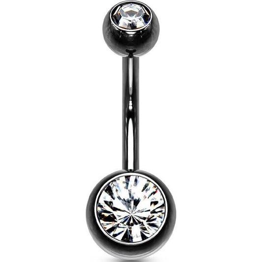 Piercing Ombelico Sfera Zirconi 