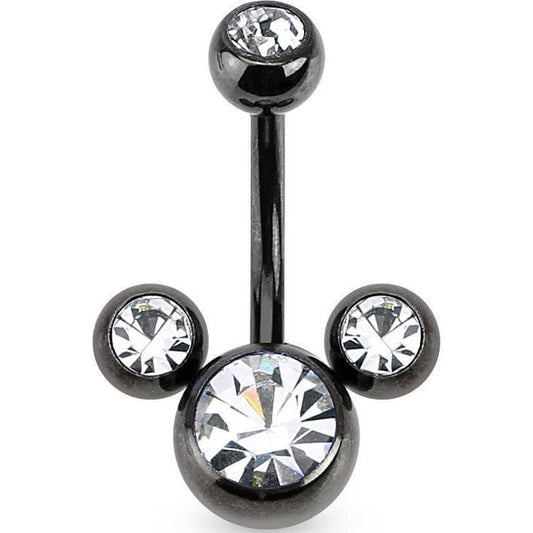 Belly Button Piercing 3 Zirconia