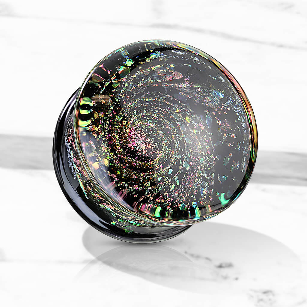 Glass Plug Galaxy Glass