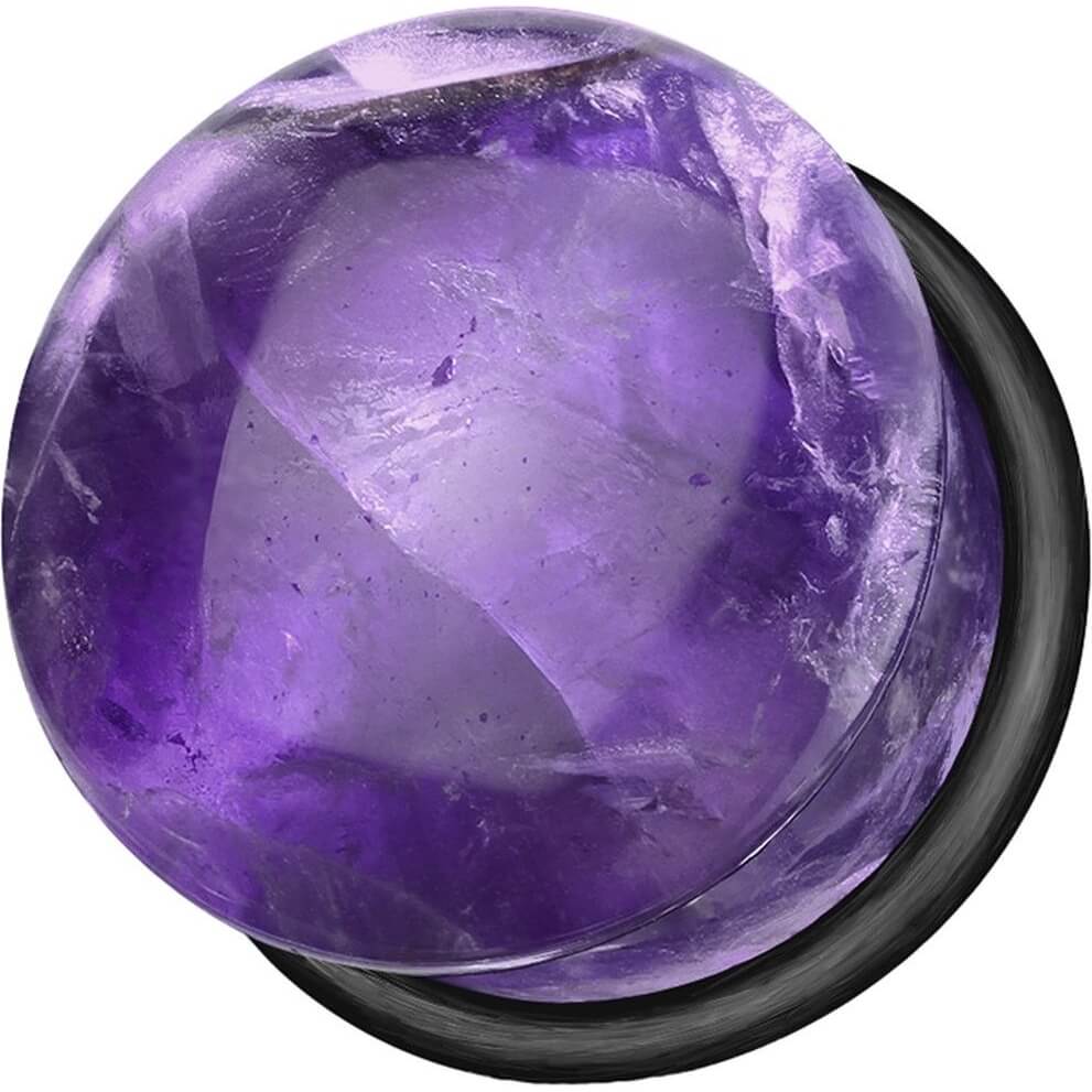 Plug Amethyst Silikon O-Ring