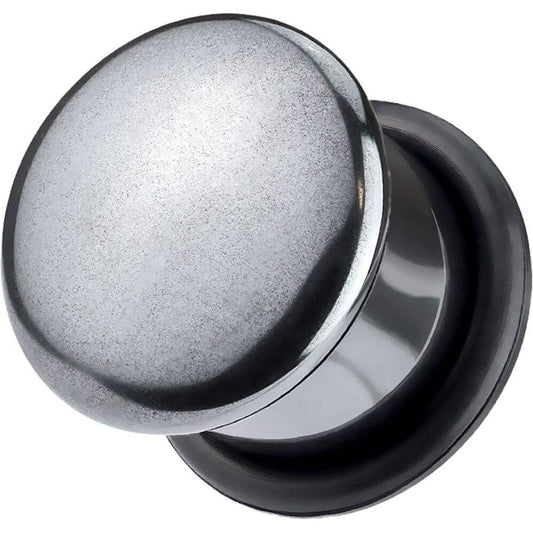 Plug Hematite Silicone O-Ring